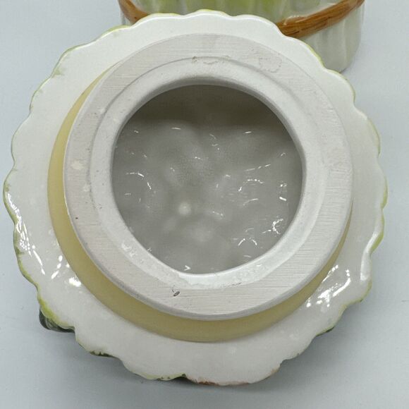 Vintage SAMWARE Made in China Ceramic ASPARAGUS SMALL canister/lid 1 of Set Of 3 - Picture 10 of 11